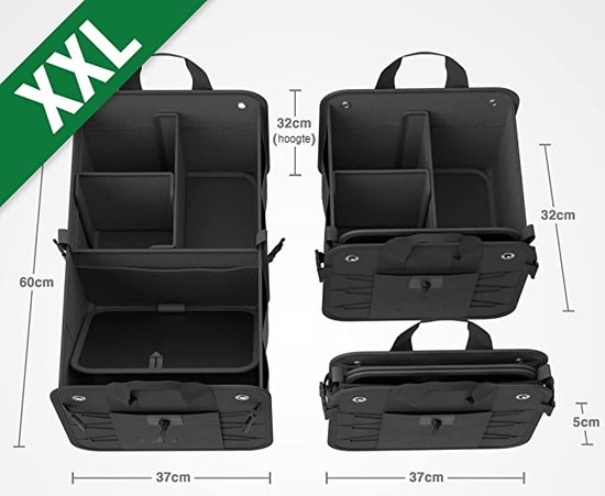 BLACK DECKER Kofferbak Opbergbox - 110 x 30 x 30 CM