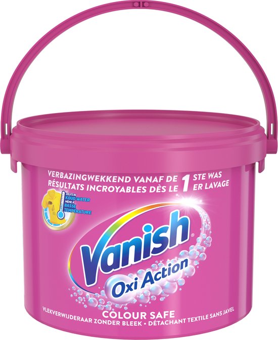 Vanish Oxi Action Colour Safe Poeder - Vlekverwijderaar Voor Witte & Gekleurde Was - 2,7kg