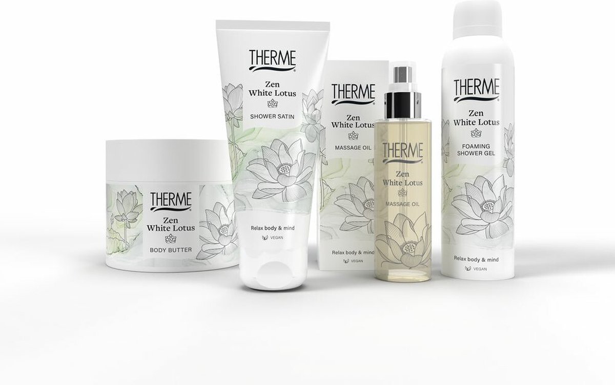 Zen White Lotus Foaming Shower Gel 200ml van Therme — cadeau in Verzorging - foto 6