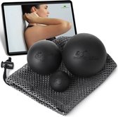 ULTIMATE RELIEF® - Bomb-Ball Black - Massage bal - Lacrosse bal - Massage roller voor Zelfmassage, Fascia training + Triggerpoint therapie