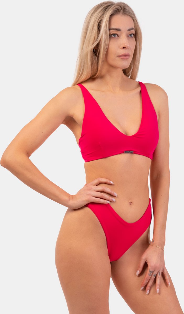 Fitness – V-shaped High Cut Bottom Bikini Roze – NEBBIA 456-S