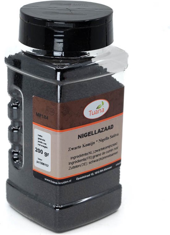 TUANA KRUIDEN Nigellazaad (zwarte komijn) - MP0186 - 160 gram