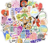 Winkrs | Jezus Stickers | I Love Jesus | Religieus, godsdienst, christelijk, god | 50 Stickers