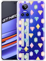 Realme GT Neo 3 Hoesje Diamonds - Designed by Cazy