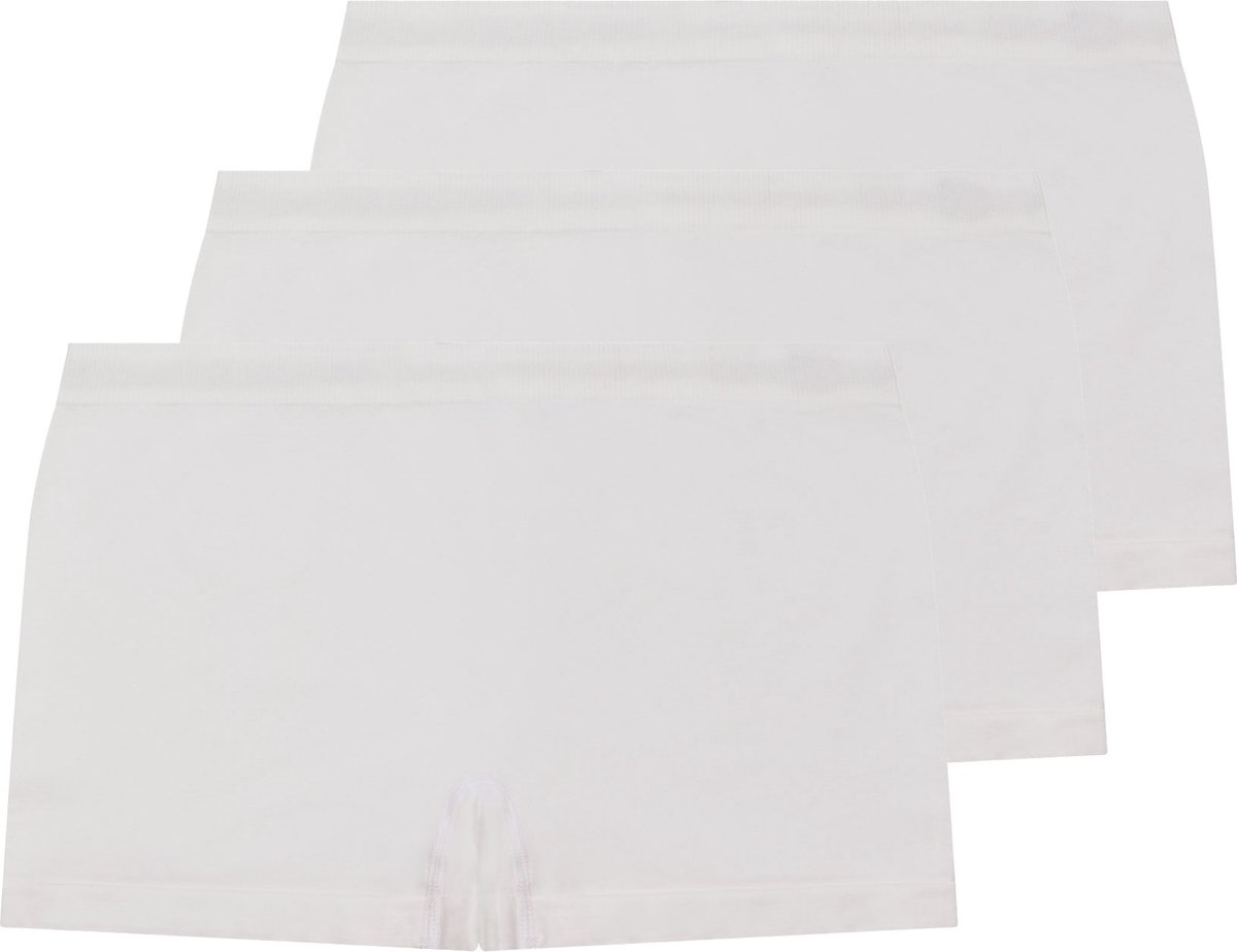 INSUA - Dames Ondergoed Naadloze Short - Wit - L/XL - 3 stuks/verpakking