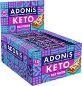 Adonis Keto Protein Bars - Chocolat noisette croustillant - Barres protéinées - Keto - Végétalien - 16 barres (720 grammes)