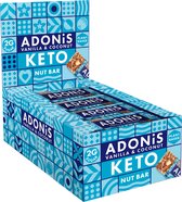Adonis Keto Nut Bars - Barres à la vanille et à la Kokos de coco - Keto - Végétalien - Sans gluten - 16 barres (560 grammes)