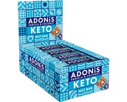 Adonis  Keto Nut Bars - Vanille & Kokos Repen - Keto - Vegan - Glutenvrij - 16 repen (560 gram)