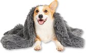 Fluffy Blanket - Pluche Hondendeken - 120 x 100 CM - Groen - Voor de Auto of Bank - Fleece