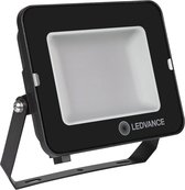 Ledvance LED Breedstraler Compact Zwart 50W 4500lm 100D - 830 Warm Wit | IP65 - Symmetrisch
