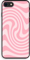Case Company® - Hoesje geschikt voor iPhone 7 hoesje - Swirl Roos - Biologisch Afbreekbaar Telefoonhoesje - Bescherming alle Kanten en Schermrand