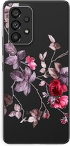 Case Company® - Hoesje geschikt voor Samsung Galaxy A53 5G hoesje - Mooie bloemen - Soft Cover Telefoonhoesje - Bescherming aan alle Kanten en Schermrand
