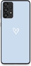 Case Company® - Hoesje geschikt voor Samsung Galaxy A33 5G hoesje - Klein Hart Blauw - Soft Cover Telefoonhoesje - Bescherming aan alle Kanten en Schermrand