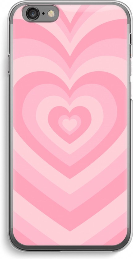 Case Company® - Coque iPhone 6 / 6S - Coeur Rose - Coque souple pour  téléphone -... | bol.com