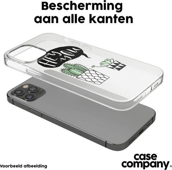 Case Company® - Coque Xiaomi Redmi Note 10 Pro avec cordon - Hey you cactus - Protection de téléphone avec cordon Zwart - Protection de tous les côtés et sur tout l'écran