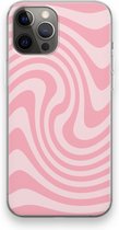 Case Company® - Hoesje geschikt voor iPhone 12 Pro Max hoesje - Swirl Roos - Soft Cover Telefoonhoesje - Bescherming aan alle Kanten en Schermrand