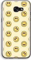 Case Company® - Hoesje geschikt voor Samsung Galaxy A5 (2017) hoesje - Smiley N°2 - Soft Cover Telefoonhoesje - Bescherming aan alle Kanten en Schermrand