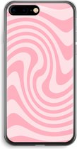 Case Company® - Hoesje geschikt voor iPhone 7 PLUS hoesje - Swirl Roos - Soft Cover Telefoonhoesje - Bescherming aan alle Kanten en Schermrand