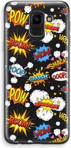 Case Company® - Hoesje geschikt voor Samsung Galaxy J6 (2018) hoesje - Pow Smack - Soft Cover Telefoonhoesje - Bescherming aan alle Kanten en Schermrand