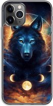 Case Company® - Hoesje geschikt voor iPhone 11 Pro hoesje - Wolf Dreamcatcher - Soft Cover Telefoonhoesje - Bescherming aan alle Kanten en Schermrand