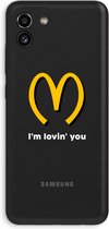 Case Company® - Coque Samsung Galaxy A03 - Je t'aime - Coque souple pour téléphone - Protection sur tous les côtés et bord d'écran