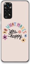 Case Company® - Hoesje geschikt voor Xiaomi Redmi Note 11S hoesje - Happy days - Soft Cover Telefoonhoesje - Bescherming aan alle Kanten en Schermrand