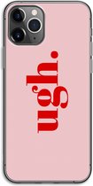 Case Company® - Hoesje geschikt voor iPhone 11 Pro hoesje - Ugh - Soft Cover Telefoonhoesje - Bescherming aan alle Kanten en Schermrand