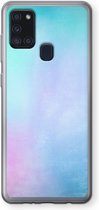 Case Company® - Coque Samsung Galaxy A21s - Brume Pastel - Coque souple pour téléphone - Protection sur tous les côtés et bord d'écran