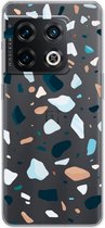 Case Company® - Hoesje geschikt voor OnePlus 10 Pro hoesje - Terrazzo N°13 - Soft Cover Telefoonhoesje - Bescherming aan alle Kanten en Schermrand
