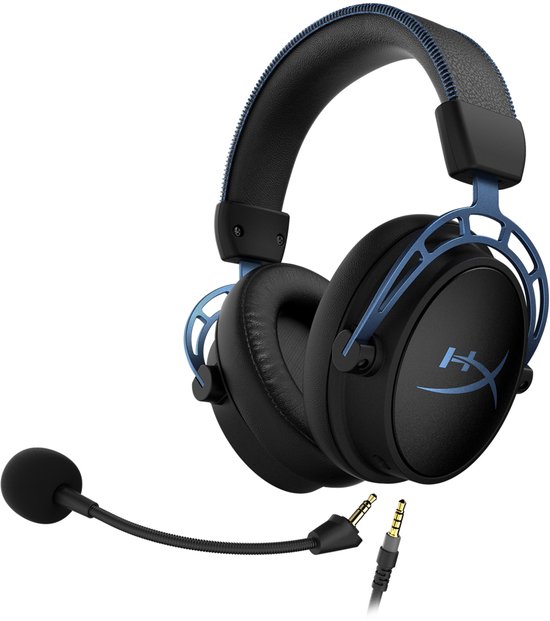 HyperX Cloud Alpha S Pro Gaming Headset PC Zwart/Blauw bol