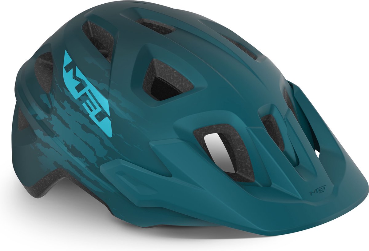 MET Echo MIPS Fietshelm - Mountainbike - Maat M/L - Petrol Blue Matt