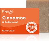 Friendly Soap® | 3 x Cinnamon & Cedarwood Zeepje | natuurlijke zeep - Vegan | Kaneel Cedarhout