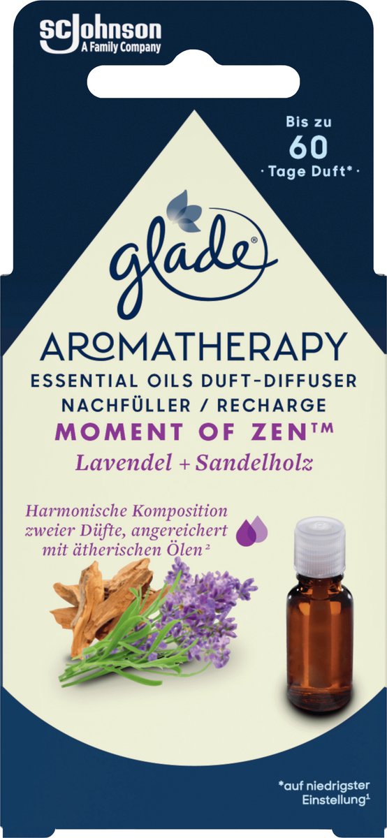 Glade Aromatherapie Moment of Zen Luchtverfrisser Navulling, 17,4 ml