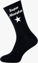 LBM - Super meester sokken 1 paar - one size - zwart