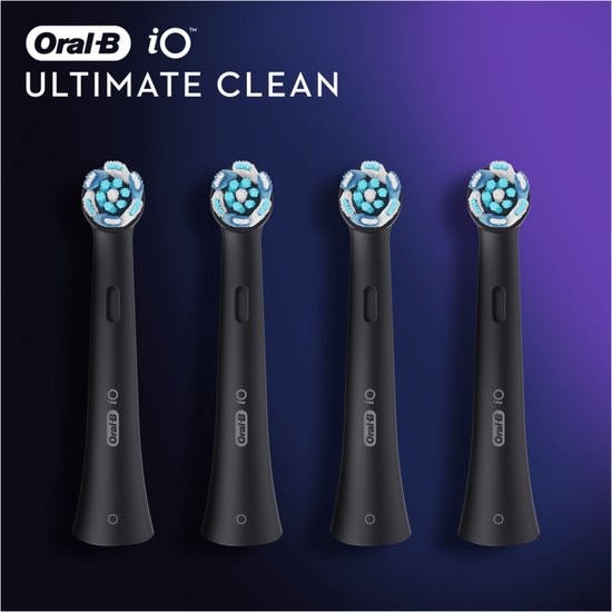 Oral-B iO Ultimate Clean - Opzetborstels - Zwart - 4 Stuks - Oral B