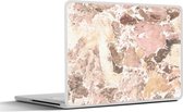 Laptop sticker - 11.6 inch - Kristal - Graniet - Geel - 30x21cm - Laptopstickers - Laptop skin - Cover