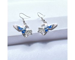 GoedeDoelen.Shop | Oorbellen Kolibri | Vogel Oorbellen | Oorhangers | Kolibri | Vogel Sieraad | Vogelopvang | Birds | Wellness-House