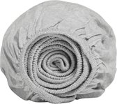 Yumeko kinderhoeslaken jersey wit grijs 60x120x15 - Bio, eco & fairtrade