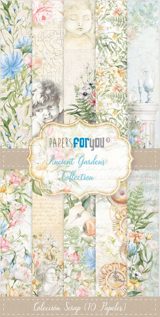 Ancient Gardens Slimline Paper Pack (10pcs) (PFY-4681)