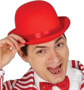 Verkleed bolhoed voor volwassenen rood - Carnaval clown kostuum hoedjes