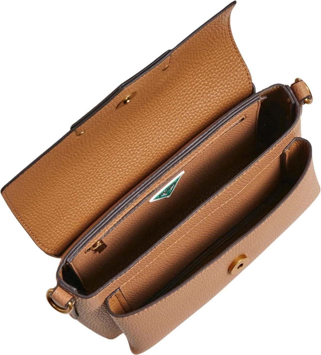 Petit Sac à Bandoulière Franklin Covey En Cuir Caramel - Occasion Très Bon état