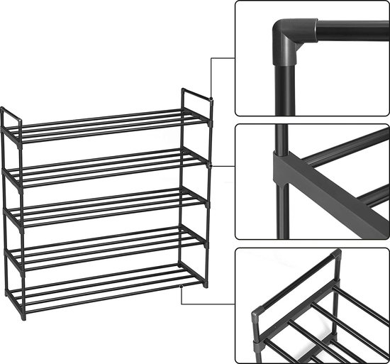 92 X 30 X 93 Cm Schoenenrek Schoenenkast Voor Het Opbergen Van