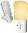 Fienosa Nachtlampje voor kinderen - Nachtlampje Stopcontact - Dag en Nacht Sensor - Warm Wit Licht - Dimbaar