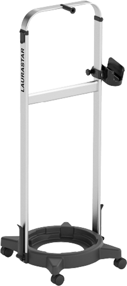 Laurastar Steam Cart, 40cm x 10,5cm x 105cm, Het perfecte accessoire om makkelijk te ontkreuken, Grote stabiliteit, Regelbaar in de hoogte, Wielen, Plooibaar, Geschikt voor Laurastar Lift / Lift Plus / Lift Xtra