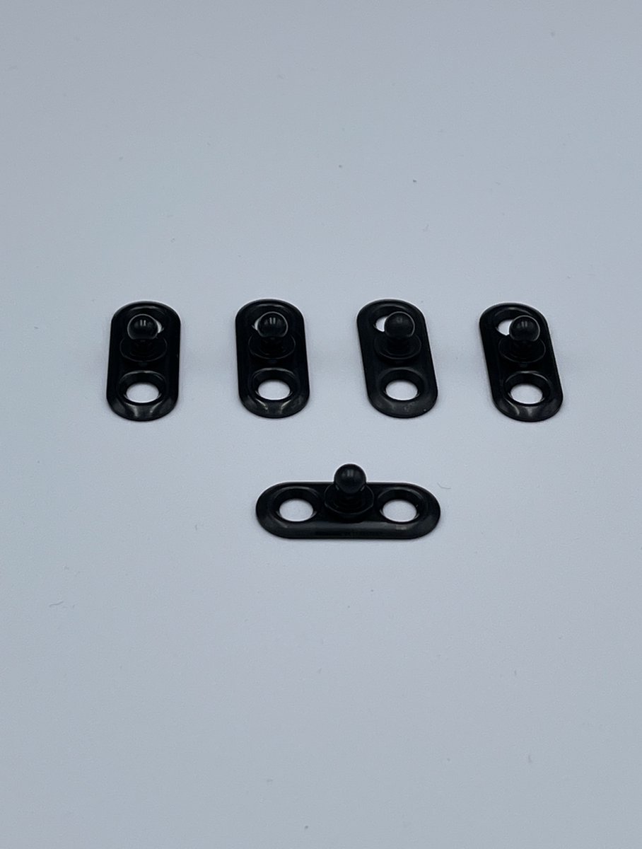 5 stuks-Zwart Loxx-Plaatje-Onderplaat-Tenax-Loxx