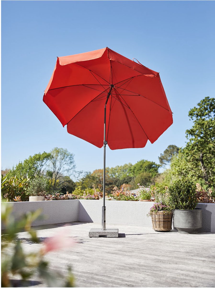 Doppler Rechthoekige parasol, 180 x 120 cm, naturel, kantelbaar, UV-bescherming