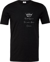 T-shirt dames-korte mouw-Real Queen fix each other's crown-Maat Xxl