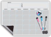 Nixnix - Maand planner - Koelkast magneet - Magnetische Weekplanner - Planbord - Familieplanner - Dagplanner - To Do Planner