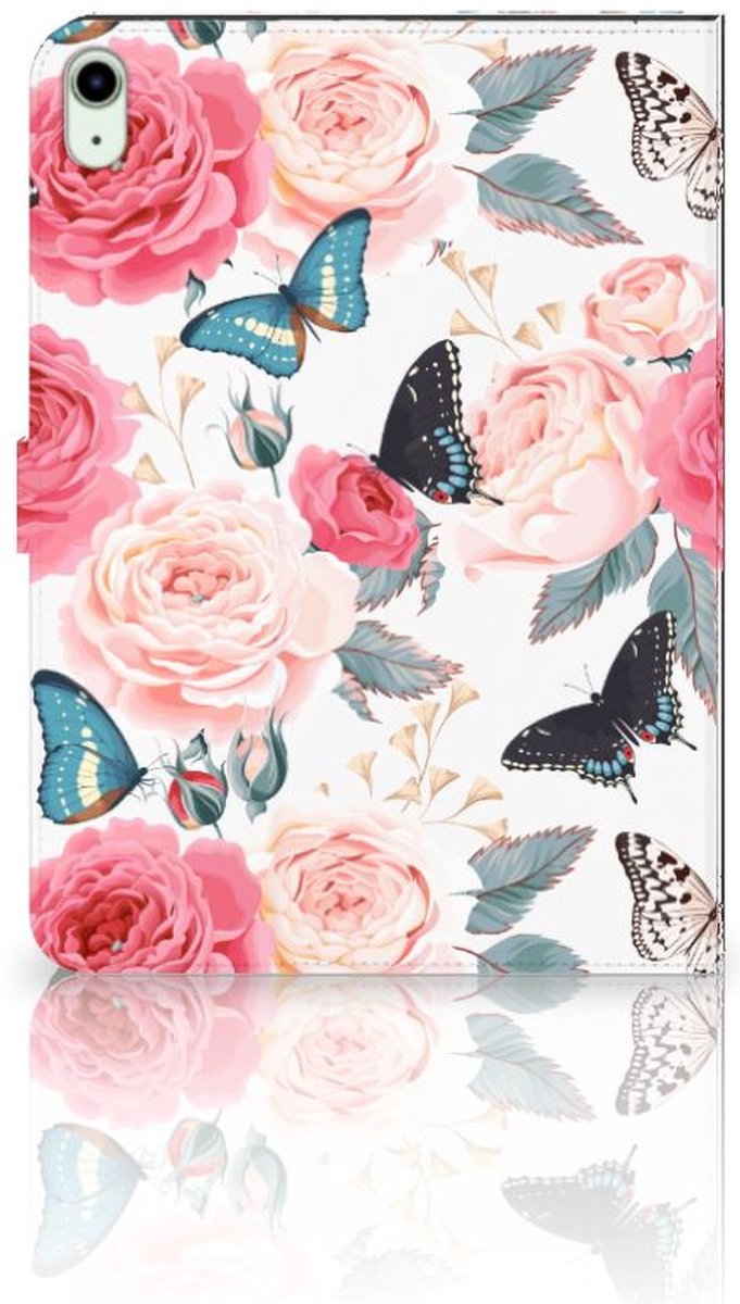 iPad Air (2020/2022) 10.9 inch Tablet Cover Butterfly Roses