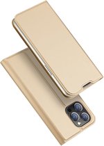 Telefoon Hoesje geschikt voor Apple iPhone 14 Pro - Dux Ducis Skin Pro Book Case - Goud